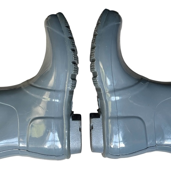 Hunter Original Tall Gloss Rainboots in Feather (Pale Grey), sz US 8, EU 39 - Picture 8 of 13